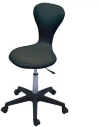 Eurostil Gurulós Háttámlás Szék Fekete 45-59cm 02730/50