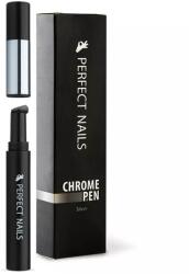 Perfect Nails Chrome Pen - Krómpor Körömdíszítő Toll - Ezüst
