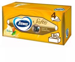 Zewa Softis zsebkendő box 4 réteg 80db Style