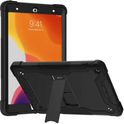 Techsuit - Strapabíró TabShell + Képernyővédő - iPad 10.2 (2019/2020/2021) - Fekete tok