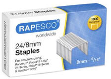 Rapesco Tűzőkapocs, 24/8, horganyzott, (IR1456) (IR1456)