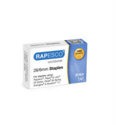 Rapesco Tűzőkapocs, 26/6, horganyzott, (IRS11661Z3) (IRS11661Z3)