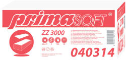 Primasoft kéztörlő ZZ, fehér, 3000 db (20× 150 db)