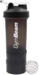 GymBeam Blend Bottle Black White 450 ml + tárolórész
