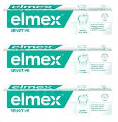 Elmex 3x Elmex Sensitive fogkrém, 75 ml, aminofluorid, érzékeny fogakra (750751)