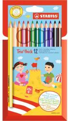 STABILO Trio thick vastag 12db-os színes ceruza készlet (203/12-01)