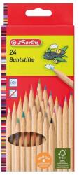 Herlitz natúrfa 24db-os vegyes színű színes ceruza készlet (08660524)