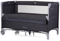Chipolino Relax multifunkciós utazóágy - Antracite Linen (KOSIRE251AN)