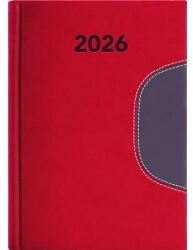 Dayliner Naptár, tervező, B6, heti, DAYLINER "Memphis", piros-szürke (NMB6PSZU) - jatekotthon