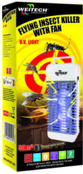 WEITECH rovarcsapda UV lámpa, ventillátoros, 50 m2 (WK0116 - WK0116)