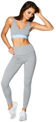 Gym Glamour Colanți pentru femei High Waist Gray XS