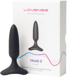 Lovense Hush 2 XS - мал презареждаем анален вибратор (25 мм) - черен