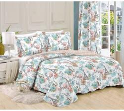 4-Home Eiffel-torony virágokkal függöny, 140 x 250 cm