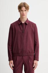 HUGO gyapjú kabát - burgundia 48