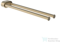 Laufen NIARA 40, 2 cm-es mozgatható dupla törölközőtartó, halvány matt arany H3810611650011 (H3810611650011)