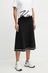 Karl Lagerfeld szoknya fekete, maxi, harang alakú, A1W12005 - fekete XS