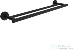 Laufen NIARA 60, 2 cm-es dupla törölközőtartó, Titanium matt fekete H3810621630021 (H3810621630021)