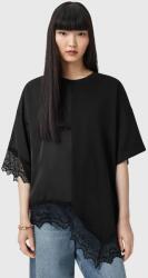 AllSaints felső LENNY fekete, sima, W087JD - fekete XS