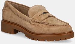 Lauren Ralph Lauren velúr mokaszin Marli bézs, lapos talpú, 802974357001 - bézs Női 41