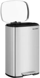 SONGMICS Premium 50L Pedálos Szemetes Rozsdamentes Acél Ezüst (EUZ-LTB050E01V1)