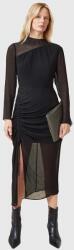 AllSaints selyemkeverékes ruha RIZO - fekete 40