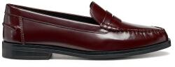 Geox bőr mokaszin D CLORIDIE bordó, lapos talpú, D56XGA 00038 C7011 - burgundia Női 39
