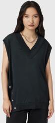 AllSaints mellény gyapjúkeverék BERN könnyű, sötétkék, W045KD - sötétkék M