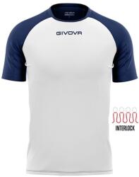 GIVOVA Capo Interlock gyerek póló 4XS fehér|kék
