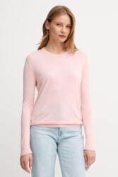 Benetton pulóver selyemkeverékből - rózsaszín S - answear - 20 990 Ft