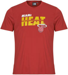New Era Tricouri mânecă scurtă Bărbați NBA ESSENTIALS TEE MIAMI HEAT New Era roșu EU XL
