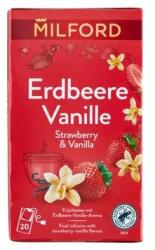 Milford Gyümölcstea 20x2g Milford eper-vanilía (1BUD1015)