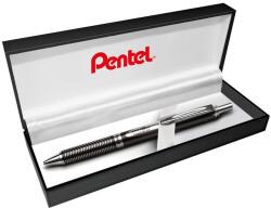 Pentel Rollertoll 0, 35mm, fém fekete test, Pentel Energel BL407-A-A, írásszín kék (BL407A-A) - mystock