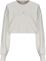 Calvin Klein Pulovere Femei WOVEN LABEL SHORT CREWNECK Calvin Klein Jeans Alb EU S