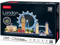 CubicFun 3D puzzle City Line London LED világítással (L532)