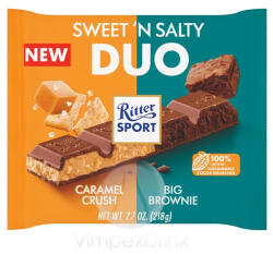 Ritter SPORT DUO Sweet-Salty tt tejcs. 218g - vegyesbolt
