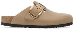 Birkenstock bőr papucs Boston Big Buckle bézs, 1030393 - bézs Női 41