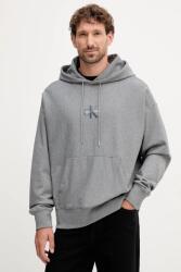 Calvin Klein felső szürke, nyomott mintás, kapucnis, LV04RC281G - szürke M - answear - 32 990 Ft