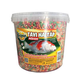  Trópus Tavi Aranyhaltáp Medium | Prémium lebegő haltáp tavi aranyhalaknak és díszhalaknak - vödrös - 5, 5 l
