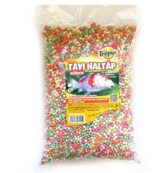  Trópus Tavi aranyhaltáp | Prémium lebegő haltáp - Medium 5 l zacskó