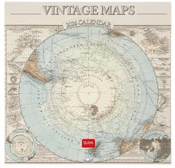  Legami falinaptár 30x29 cm Vintage Maps. 2026 (CAL260047)