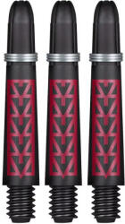 Shot Dart szár rövid Shot Koi Carbon Pakati, piros 35mm