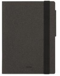  AG2612016 Legami határidőnapló, mini (8x11 cm), heti, sötétszürke, 2026 (AG2612016)