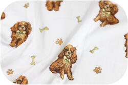 Ega Kids Muszlin pólya 120x120cm - Pejsek