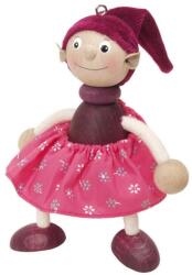  Rugós figura (manó-lány, bordó)