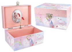 Zenélő ékszerdoboz (unikornisos)