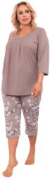 Italian Fashion Pijama dama ITALIAN FASHION OSZIMA 3/4+3/4 cappuccino/print: XL (AAF-KPZ-OSZI-33CD XL)