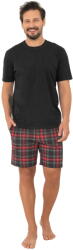 Italian Fashion Pijama bărbați ITALIAN FASHION RUSOLI scurt melange închis/print: XXL (AAF-MPZ-RUSO-KKMD XXL)