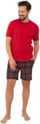 Italian Fashion Pijama bărbați ITALIAN FASHION RUSOLI scurt roșu/print: L (AAF-MPZ-RUSO-KKCD L)