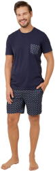 Italian Fashion Pijama bărbați ITALIAN FASHION RAJMUND scurt albastru închis/print: M (AAF-MPZ-RAJM-KKGD M)