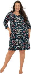 Italian Fashion cămașă de noapte damă LUCJA mânecă 3/4, imprimeu: 4XL (AAF-KKN-LUCJ-3-DR 4XL)
